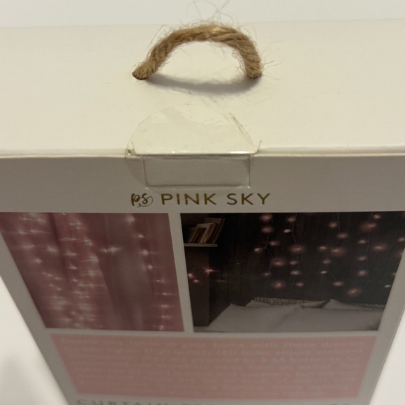 PS Pink Sky Curtain String Lights, 5.4 ft Length x 3.2 ft Width, NEVER OPENED - Picture 5 of 5